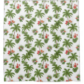 Tropical Shower Curtain with Palms  Duschvorhang (Vorderseite)