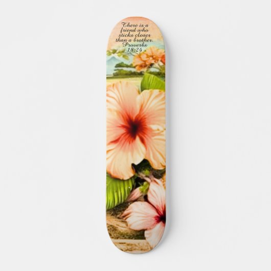 Tropical Skateboard Sprüche 18:24 (Vorne)
