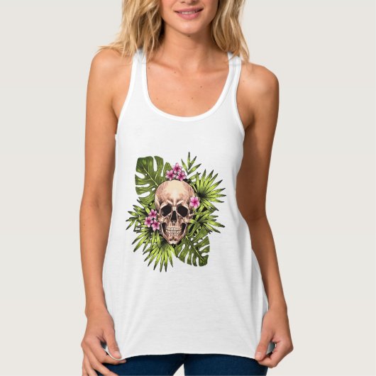 Tropical Skeleton Tank Top (Vorderseite)