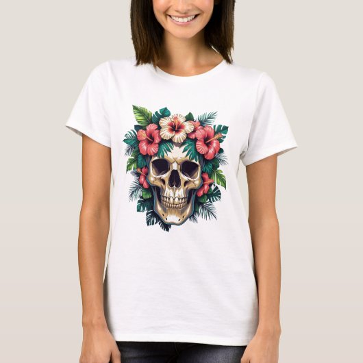 TROPICAL SKULL WOMEN'S T SHIRT (Vorderseite)