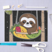 Tropical Sloth Happy Seidenpapier (Handwerk)