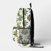 Tropical Sloth Pattern Bedruckter Rucksack (Rechts)