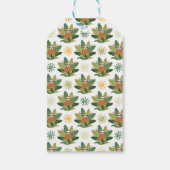 Tropical Sloth Pattern Geschenkanhänger (Rückseite)