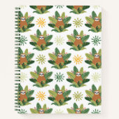 Tropical Sloth Pattern Notizblock (Vorderseite)