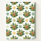 Tropical Sloth Pattern Notizblock (Rückseite)