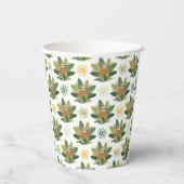 Tropical Sloth Pattern Pappbecher (Rückseite)