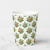Tropical Sloth Pattern Pappbecher (Rechts)