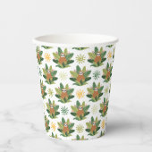 Tropical Sloth Pattern Pappbecher (Vorderseite)