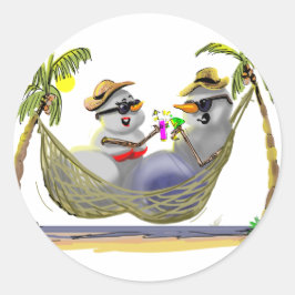 tRoPiCaL sNoWcOuPLe Runder Aufkleber