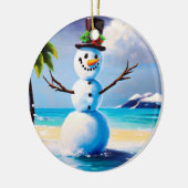 Tropical Snowman Weihnachtsschmuck (Links)