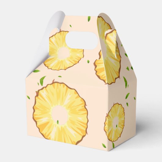 TROPICAL SOMMER Pineapa Slice trendy Pattern Geschenkschachtel (Rückseite)