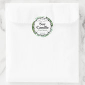 Tropical Soy Candle Labels Runder Aufkleber (Tasche)