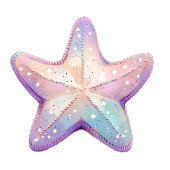 Tropical Sparkling Starfish Christmas Holiday Polyester Weihnachtsbaumdecke