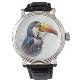 Tropical Splendor Toucan Armbanduhr