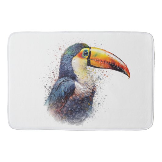 Tropical Splendor Toucan Badematte (Vorderseite)
