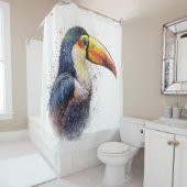 Tropical Splendor Toucan Duschvorhang (Beispiel)