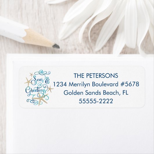 Tropical Starfish Beach Frohen Festtage (Insitu)