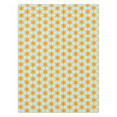 Tropical Starfruit Pattern Blue Orange  Tischdecke (Vorderseite)