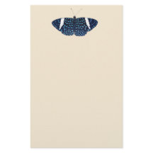 Tropical Starry Night Blue Painted Butterfly