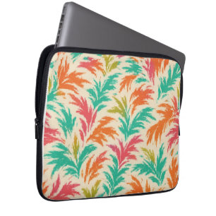 Tropical Static - Digitales Dschungelblühen Laptopschutzhülle