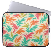 Tropical Static - Digitales Dschungelblühen Laptopschutzhülle (Vorderseite)
