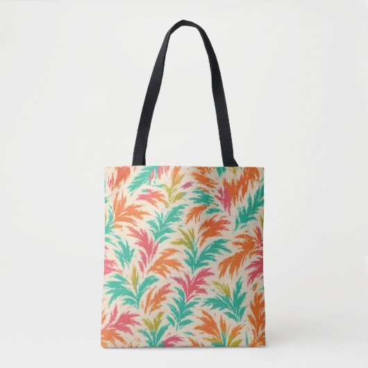 Tropical Static - Digitales Dschungelblühen Tasche (Vorderseite)