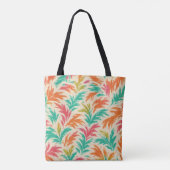 Tropical Static - Digitales Dschungelblühen Tasche (Rückseite)