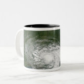 Tropical Storm Bertha Zweifarbige Tasse (Vorderseite Links)