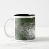 Tropical Storm Bertha Zweifarbige Tasse (Links)