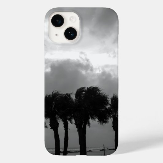 Tropical Stormy Skies Grayscale Case-Mate iPhone C Hülle (Rückseite)