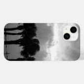 Tropical Stormy Skies Grayscale Case-Mate iPhone C Hülle (Rückseite (Horizontal))