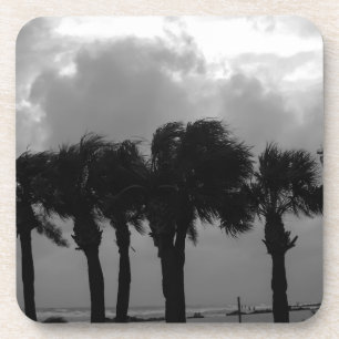 Tropical Stormy Skies Grayscale Getränkeuntersetzer