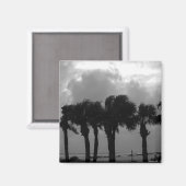 Tropical Stormy Skies Grayscale Magnet (Vorderseite/Rückseite)