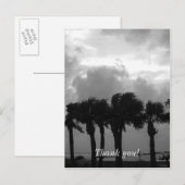 Tropical Stormy Skies Grayscale Postkarte (Vorne/Hinten)