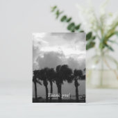 Tropical Stormy Skies Grayscale Postkarte (Stehend Vorderseite)