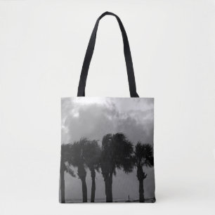 Tropical Stormy Skies Grayscale Tasche