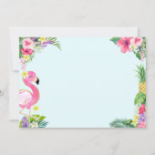 Tropical Summer 2. Geburtstag Foto Einladung (Rückseite)