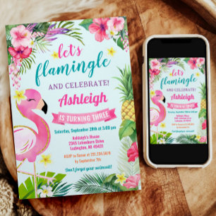 Tropical Summer 3. Geburtstag Einladung