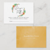 Tropical Summer Beach Baby Duschdusche Windelwanne Begleitkarte (Vorne/Hinten)