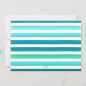 Tropical Summer Beach Birthday Party Einladung (Rückseite)