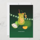 Tropical Summer Beach Bridal Dusche Einladung (Vorderseite)