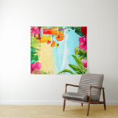 Tropical Summer Beach Drinks Aloha Luau Hintergrun Wandteppich (Beispiel (Horizontal))