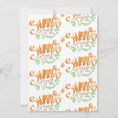 Tropical Summer Beach Foto Wedding Save The Date (Rückseite)