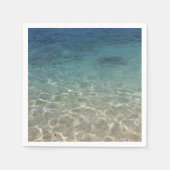 Tropical Summer Beach Hochzeit Serviette (Vorderseite)