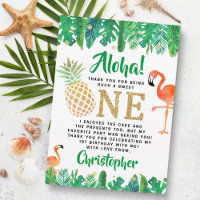 Tropical Summer Beach Luau Boys 1. Geburtstag