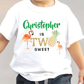 Tropical Summer Beach Luau Boys 2nd Birthday Kleinkind T-shirt