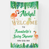 Tropical Summer Beach Luau Boys Baby Dusche Banner (Vertikal)