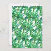 Tropical Summer Beach Luau Boys Baby Dusche Dankeskarte (Rückseite)