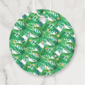 Tropical Summer Beach Luau Boys Baby Dusche Geschenkanhänger (Rückseite)