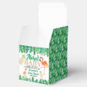 Tropical Summer Beach Luau Boys Baby Dusche Geschenkschachtel (Geöffnet)